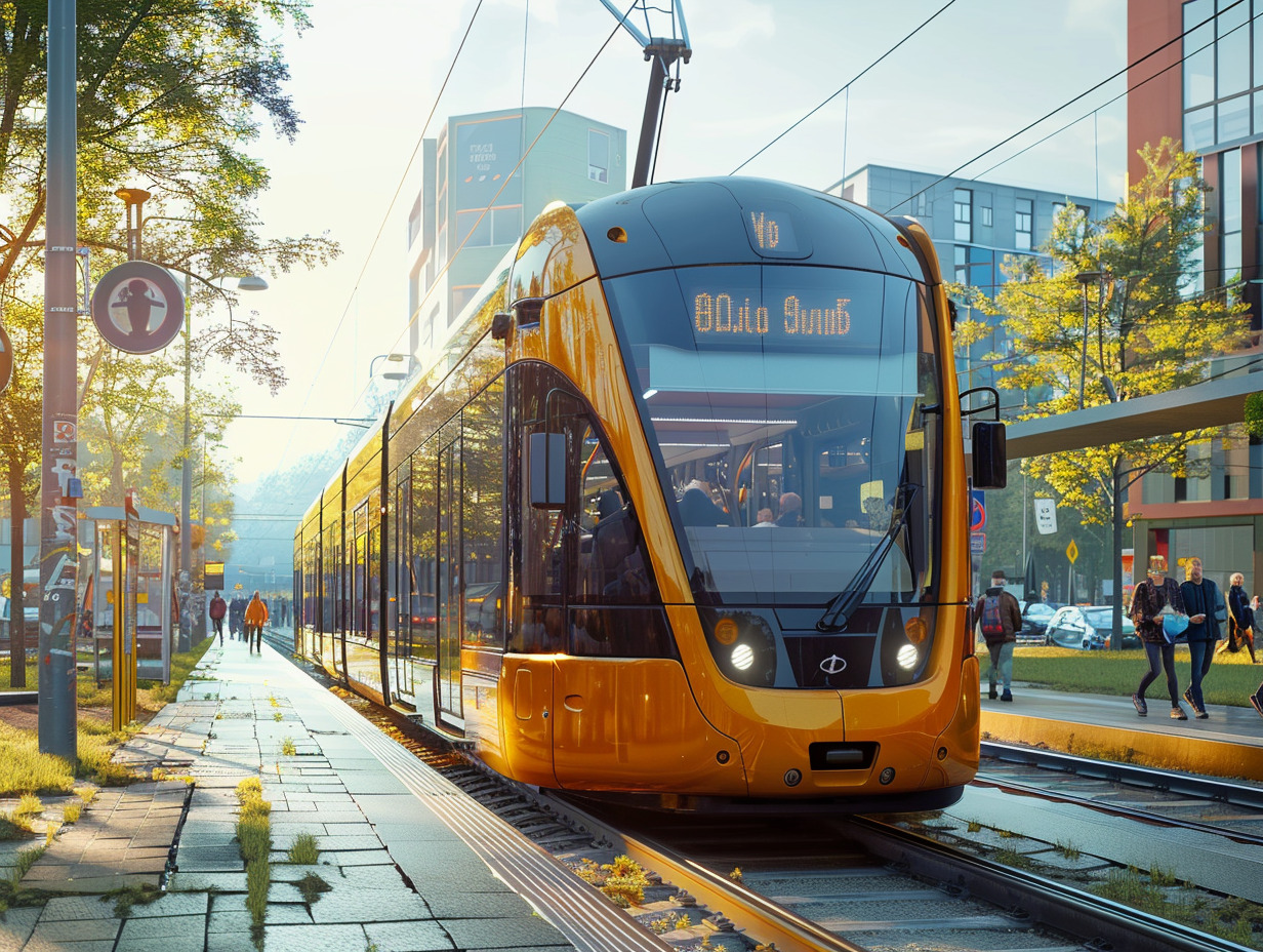 tramway  descente